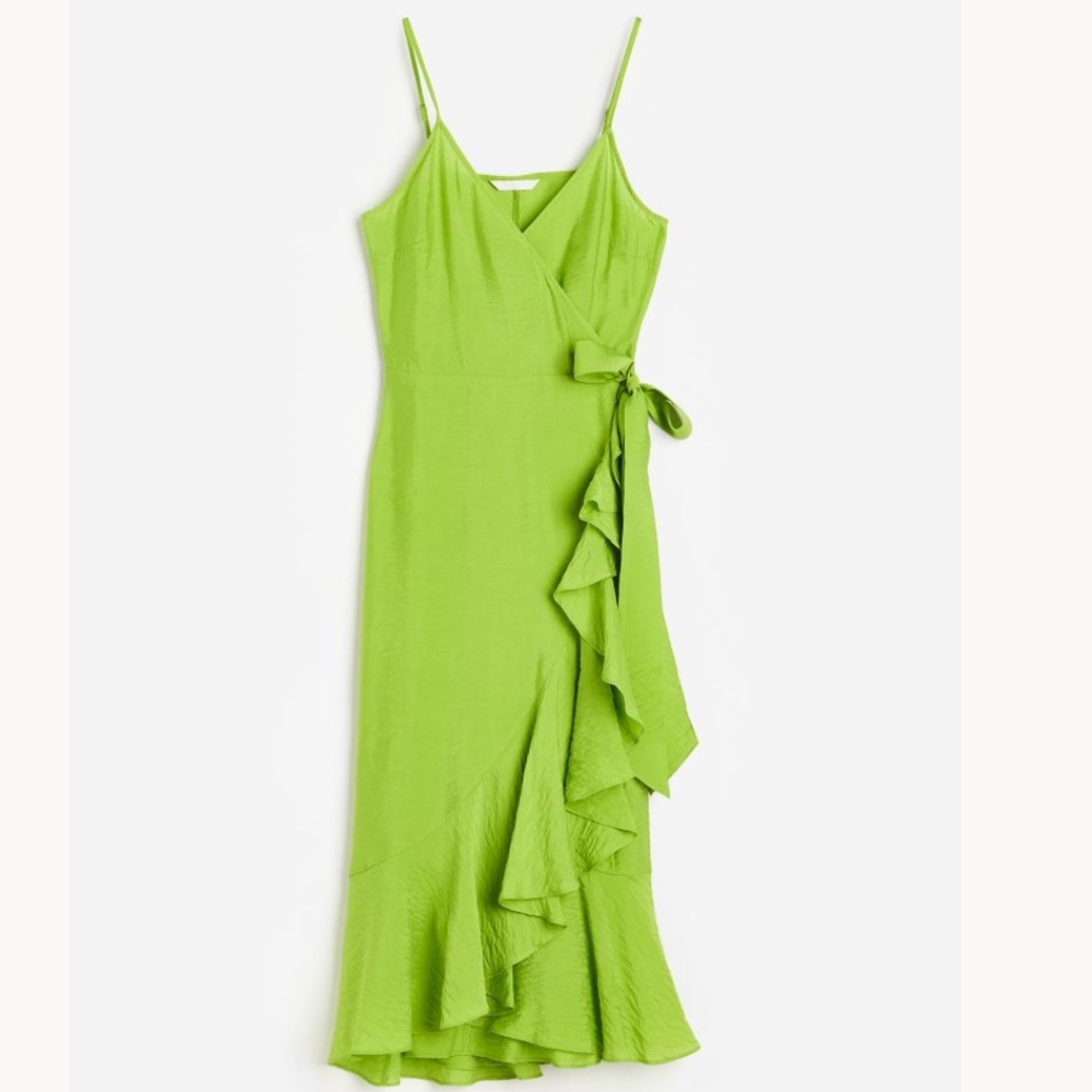H&M Flounce Trim Wrap Dress